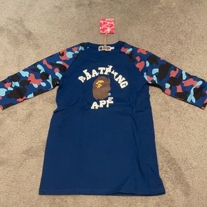 A Bathing Ape WOMEN 3/4 sleeve shirt